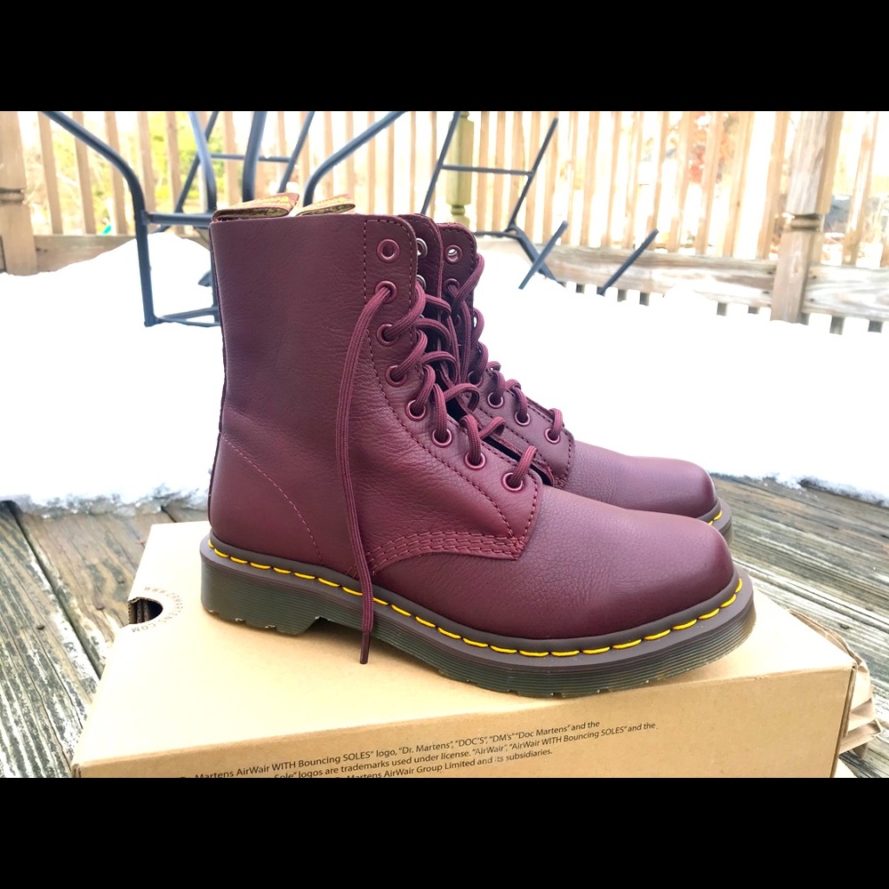 NEW Dr. Martens 1460 Cherry Red Leather Boots